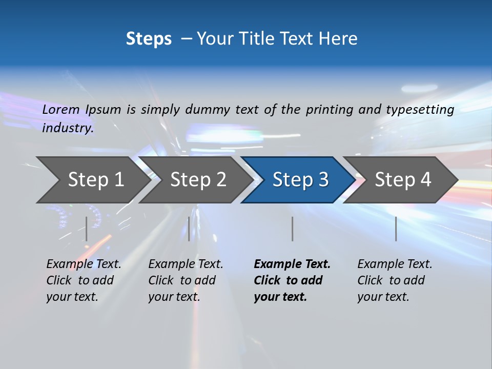 Blurred Dynamic Fast PowerPoint Template