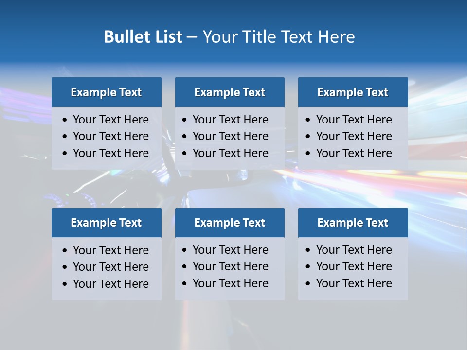 Blurred Dynamic Fast PowerPoint Template