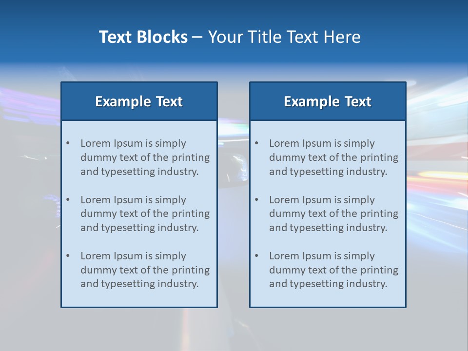Blurred Dynamic Fast PowerPoint Template