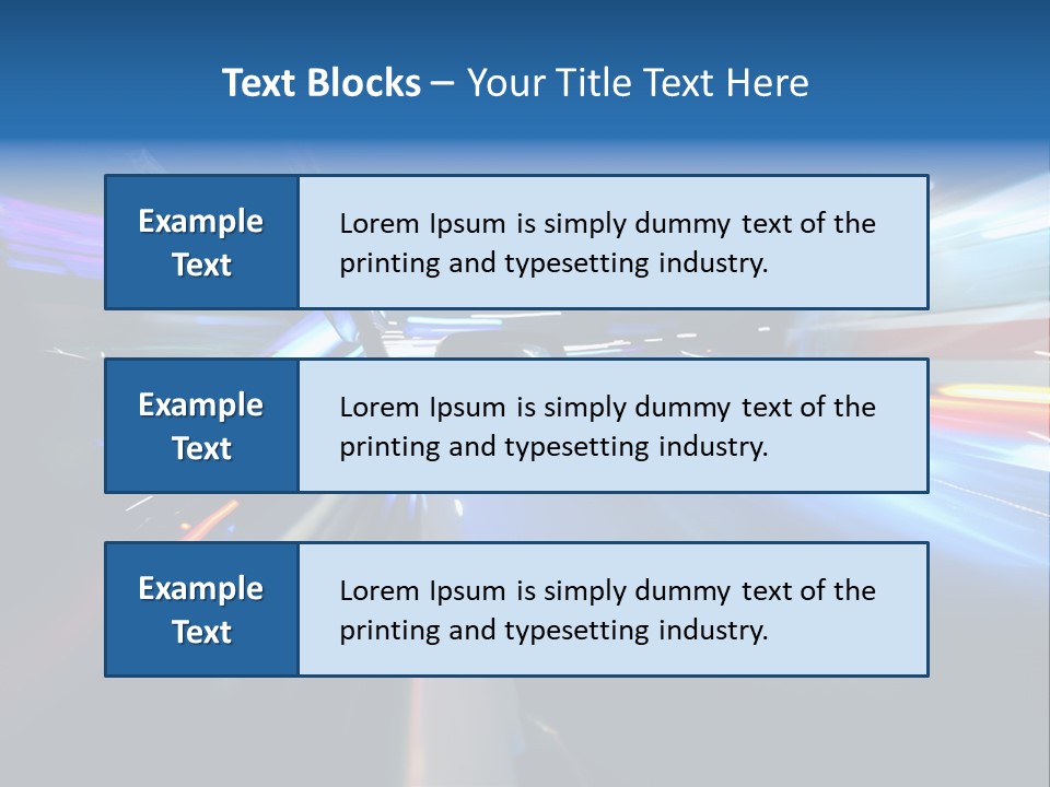 Blurred Dynamic Fast PowerPoint Template