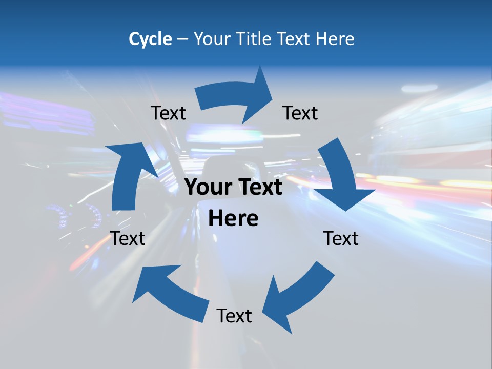 Blurred Dynamic Fast PowerPoint Template