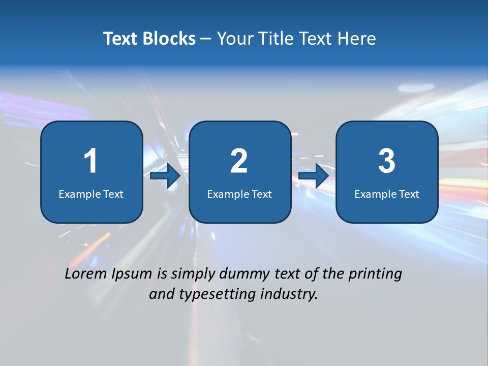 Blurred Dynamic Fast PowerPoint Template