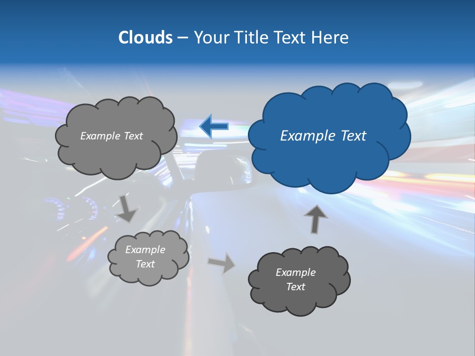 Blurred Dynamic Fast PowerPoint Template