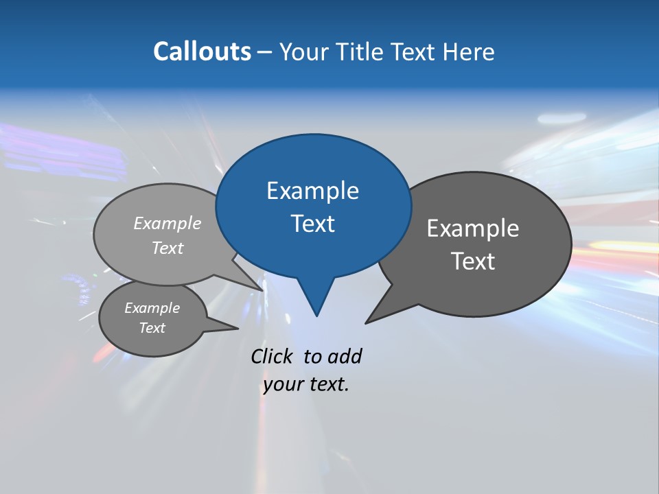 Blurred Dynamic Fast PowerPoint Template