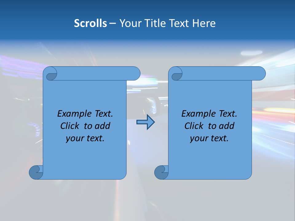 Blurred Dynamic Fast PowerPoint Template