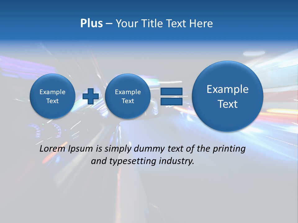 Blurred Dynamic Fast PowerPoint Template