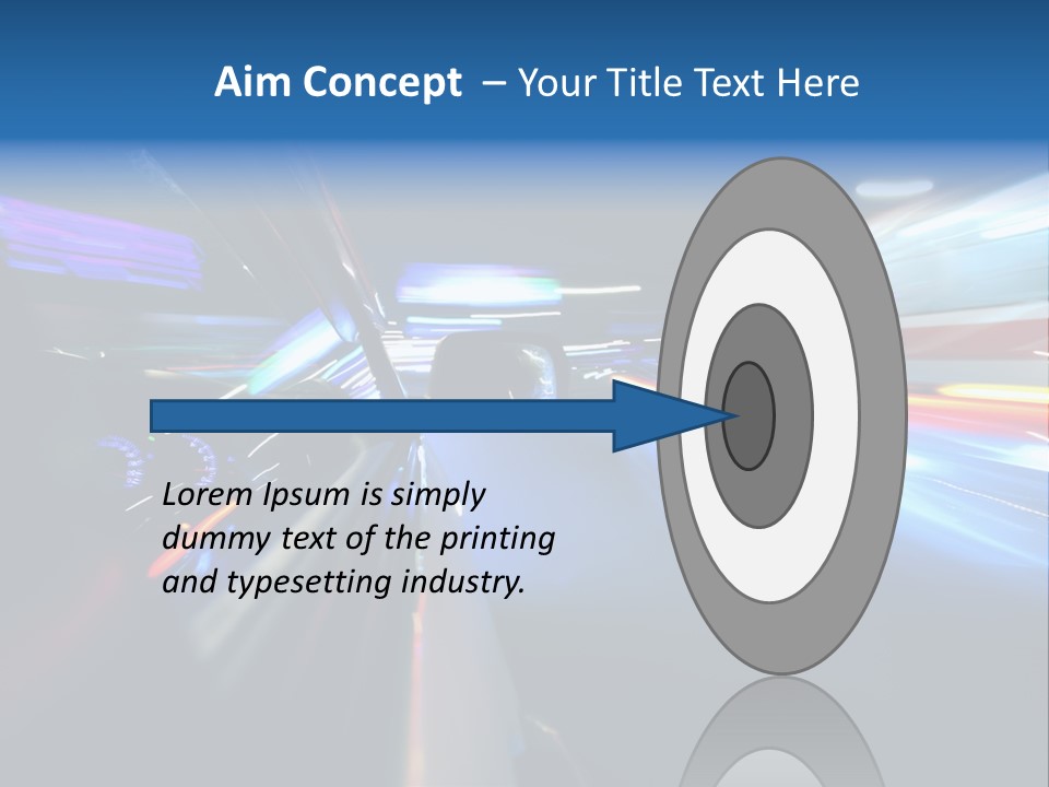 Blurred Dynamic Fast PowerPoint Template