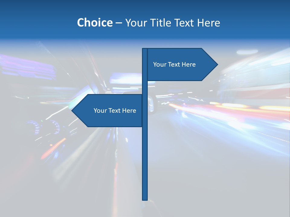 Blurred Dynamic Fast PowerPoint Template