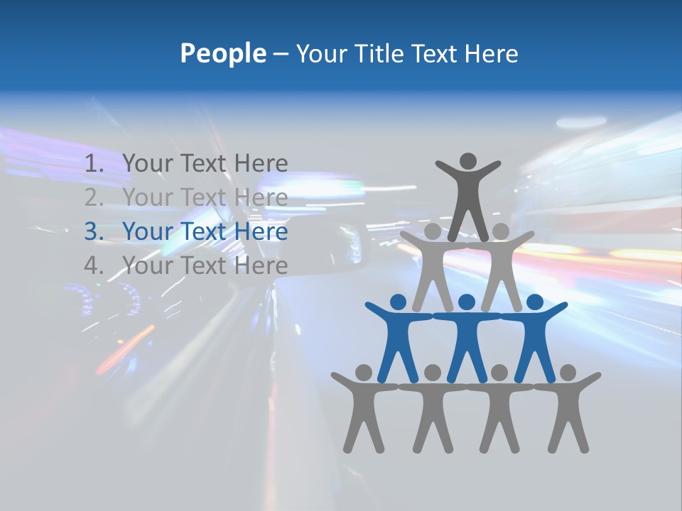 Blurred Dynamic Fast PowerPoint Template
