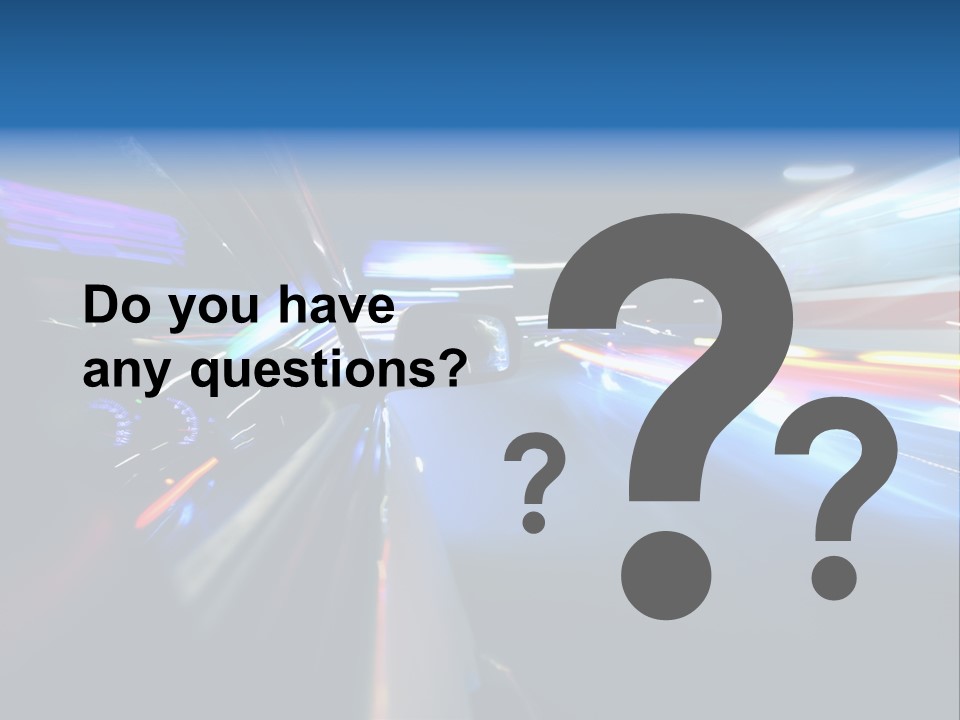 Blurred Dynamic Fast PowerPoint Template