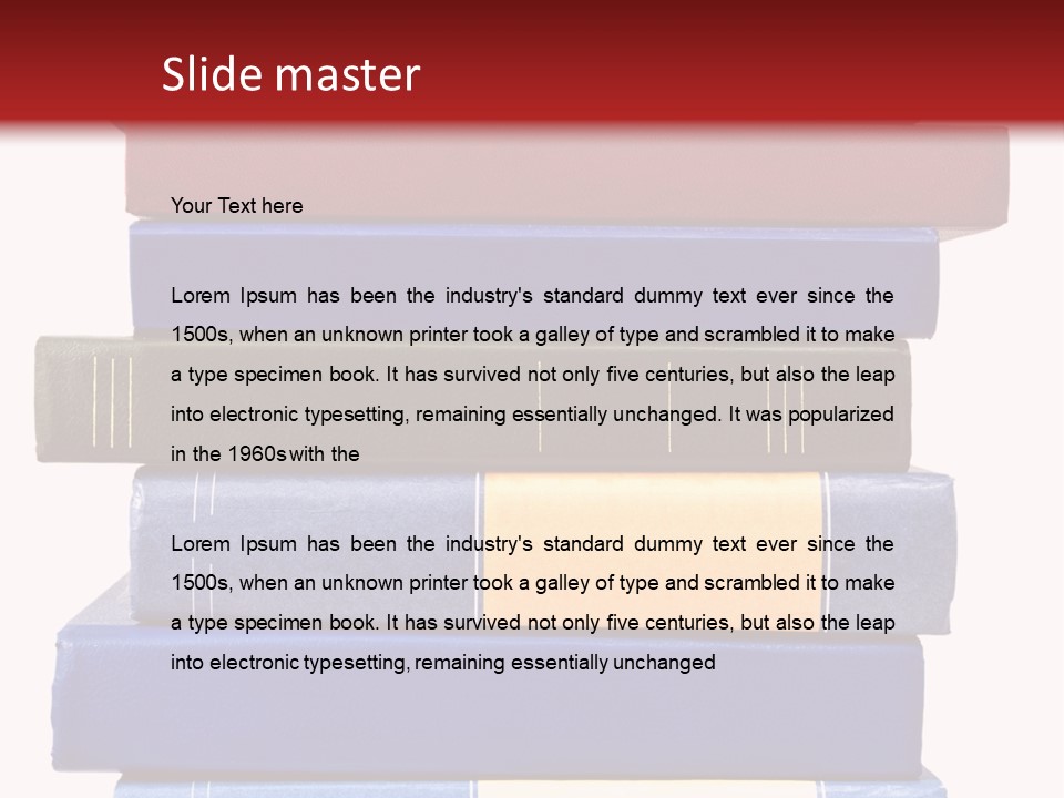 Spreadsheet Concept Pile PowerPoint Template
