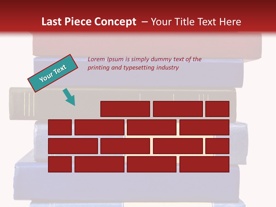 Spreadsheet Concept Pile PowerPoint Template
