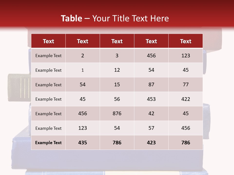 Spreadsheet Concept Pile PowerPoint Template