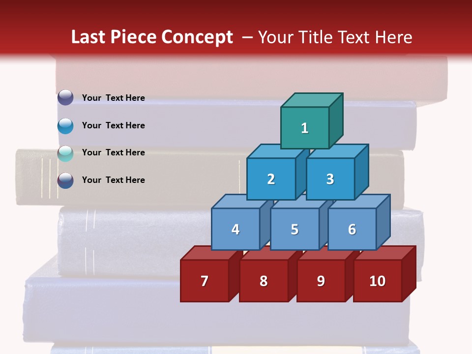 Spreadsheet Concept Pile PowerPoint Template