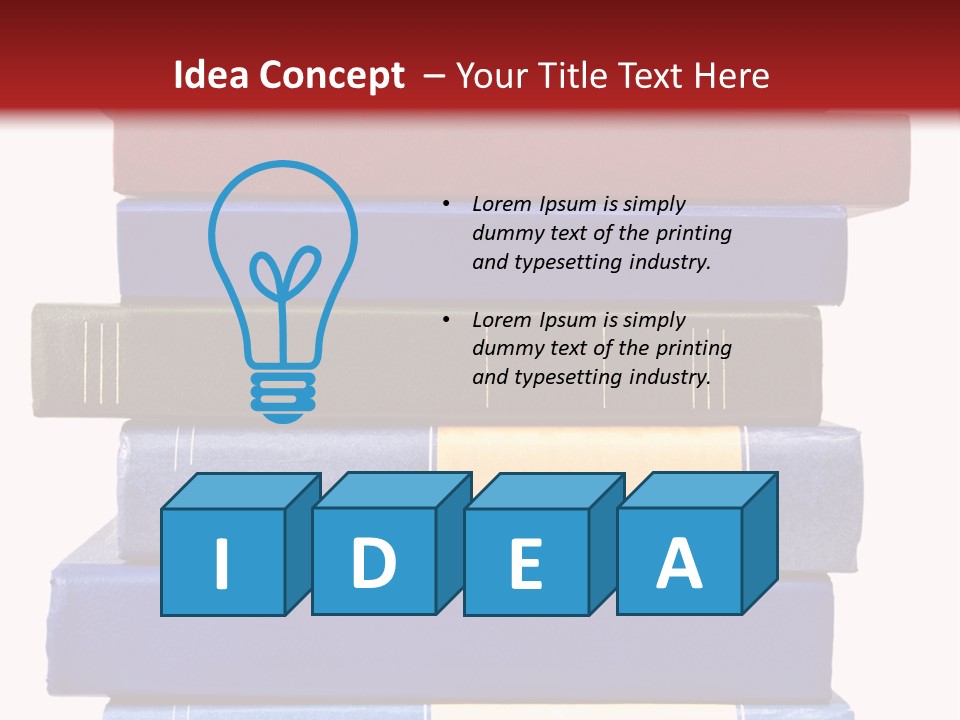 Spreadsheet Concept Pile PowerPoint Template
