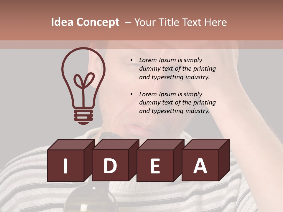 Empty Face Humor PowerPoint Template