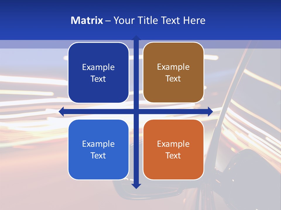 Movement Cityscape Racing PowerPoint Template
