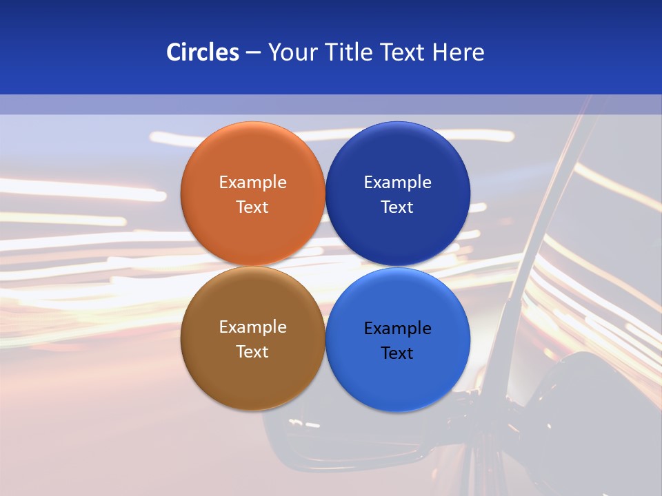 Movement Cityscape Racing PowerPoint Template