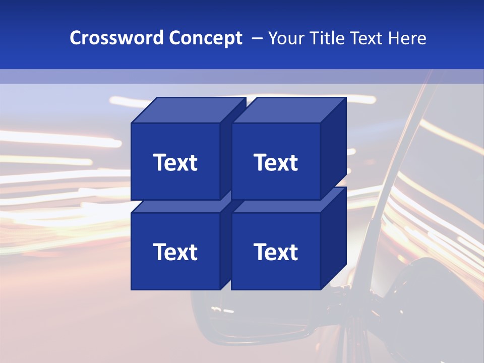 Movement Cityscape Racing PowerPoint Template