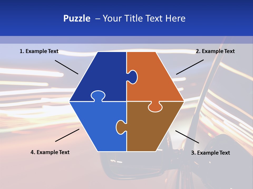 Movement Cityscape Racing PowerPoint Template