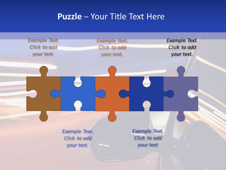 Movement Cityscape Racing PowerPoint Template