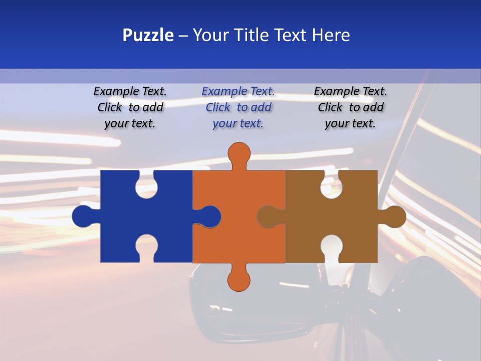 Movement Cityscape Racing PowerPoint Template