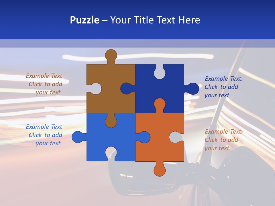 Movement Cityscape Racing PowerPoint Template