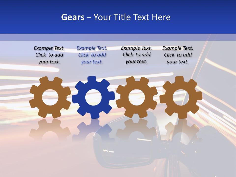 Movement Cityscape Racing PowerPoint Template