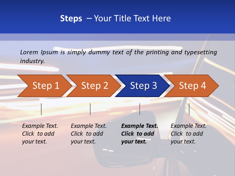 Movement Cityscape Racing PowerPoint Template