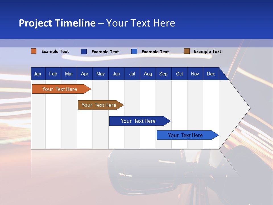 Movement Cityscape Racing PowerPoint Template
