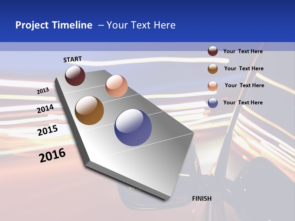 Movement Cityscape Racing PowerPoint Template