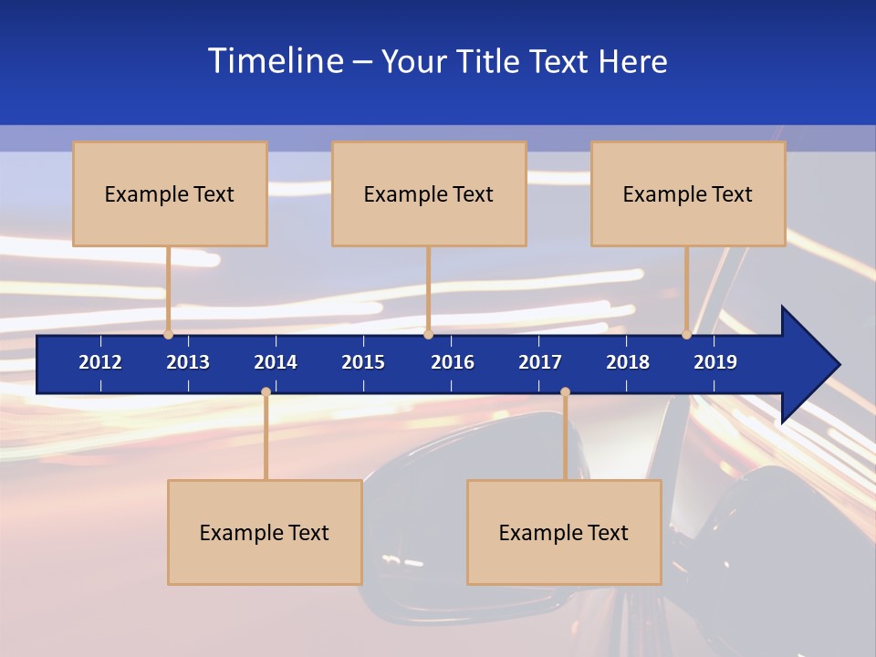 Movement Cityscape Racing PowerPoint Template