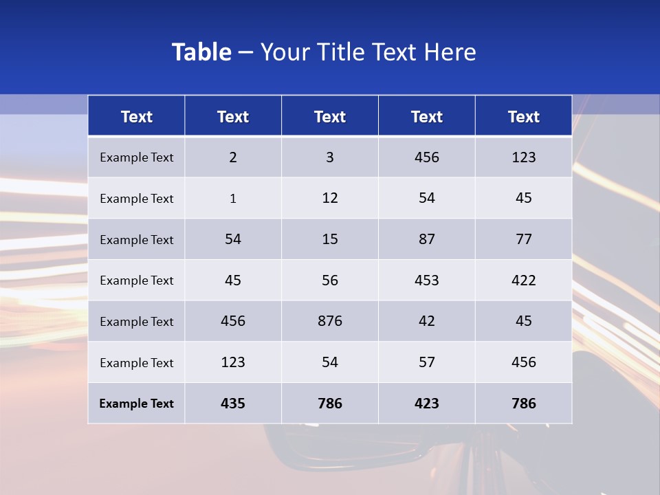 Movement Cityscape Racing PowerPoint Template