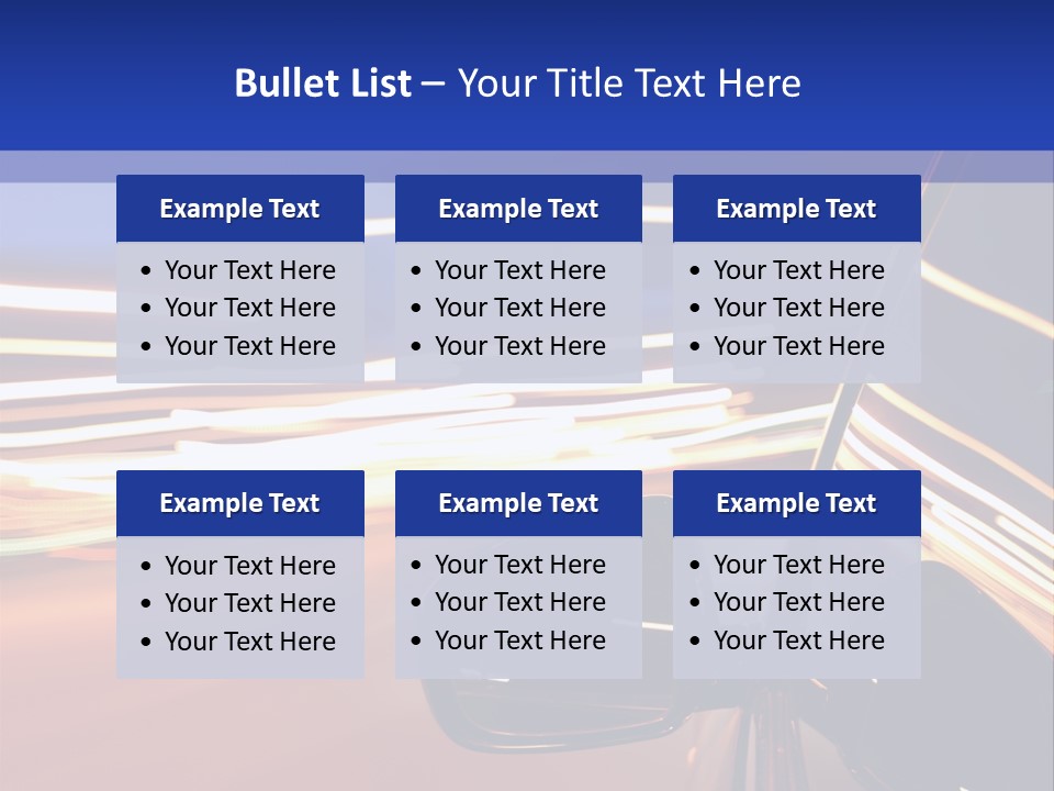Movement Cityscape Racing PowerPoint Template
