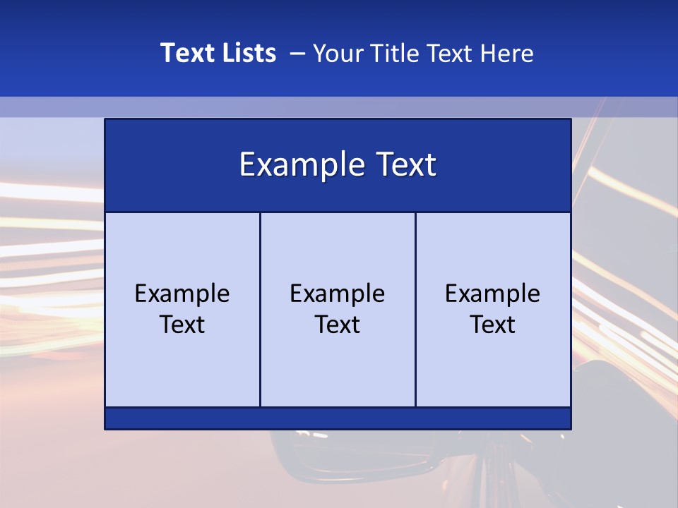 Movement Cityscape Racing PowerPoint Template