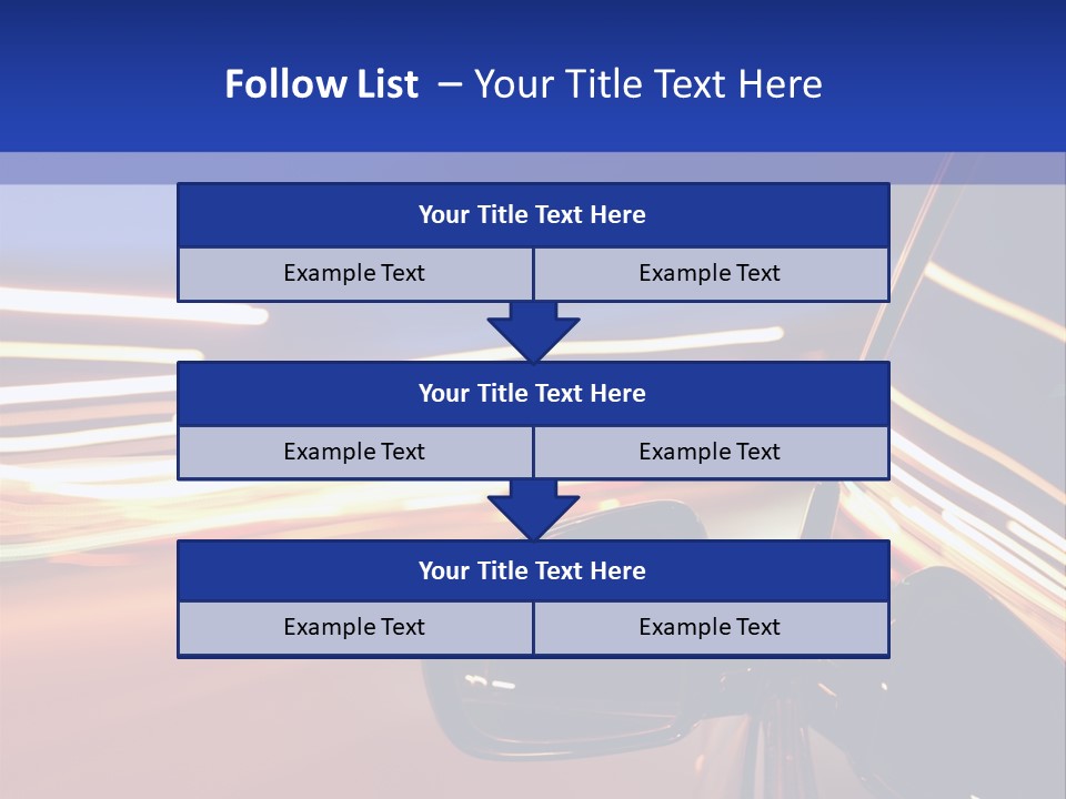 Movement Cityscape Racing PowerPoint Template