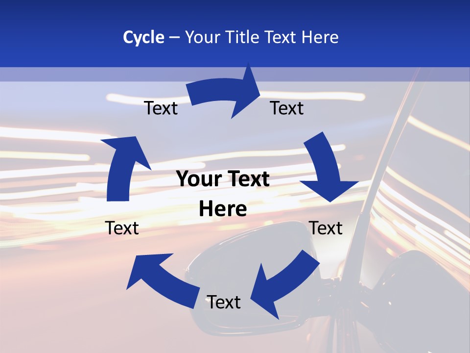 Movement Cityscape Racing PowerPoint Template