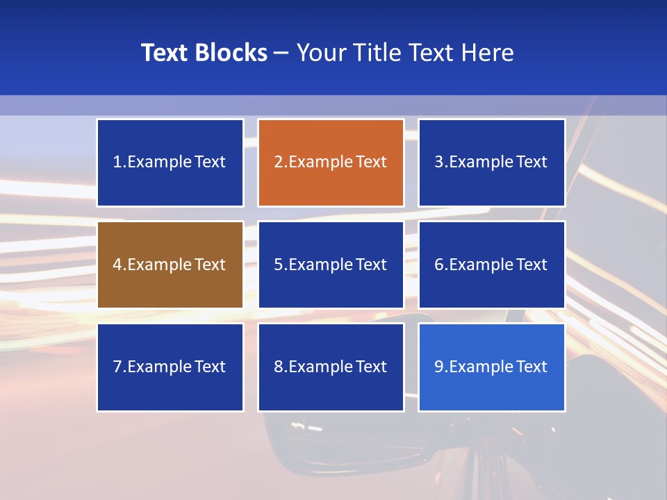 Movement Cityscape Racing PowerPoint Template