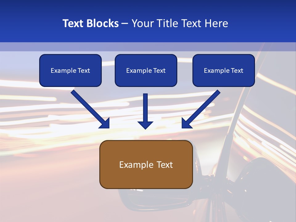 Movement Cityscape Racing PowerPoint Template
