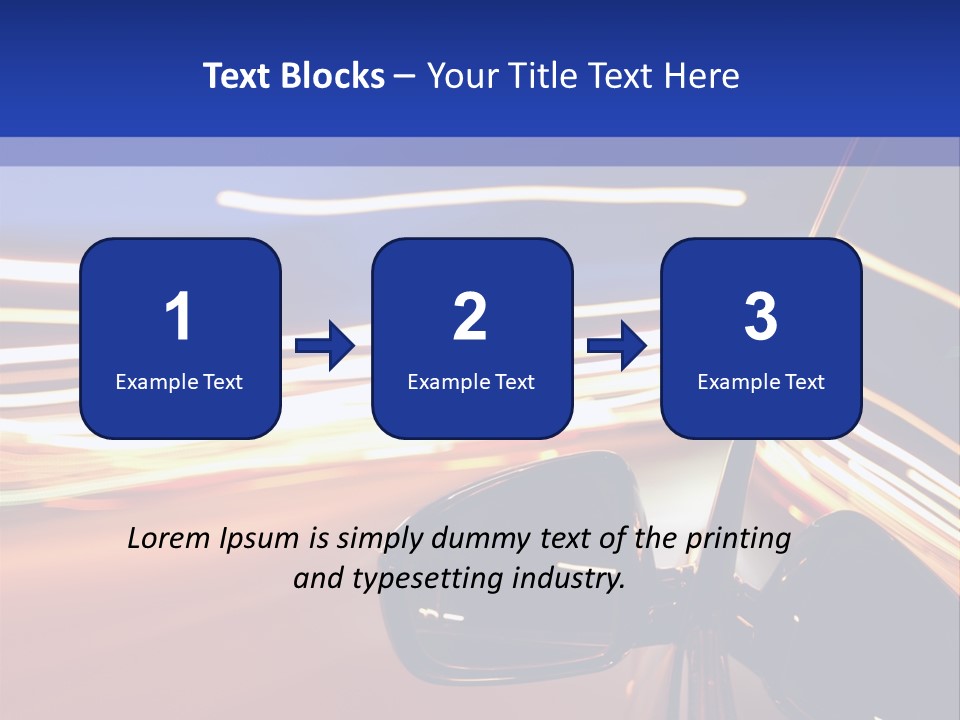 Movement Cityscape Racing PowerPoint Template