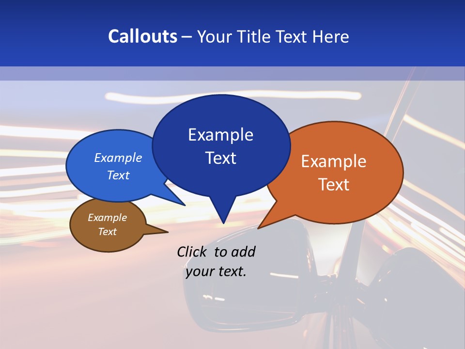 Movement Cityscape Racing PowerPoint Template