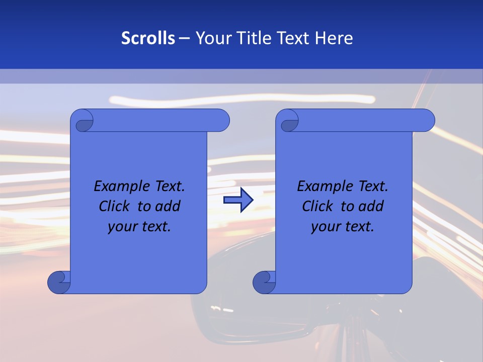Movement Cityscape Racing PowerPoint Template