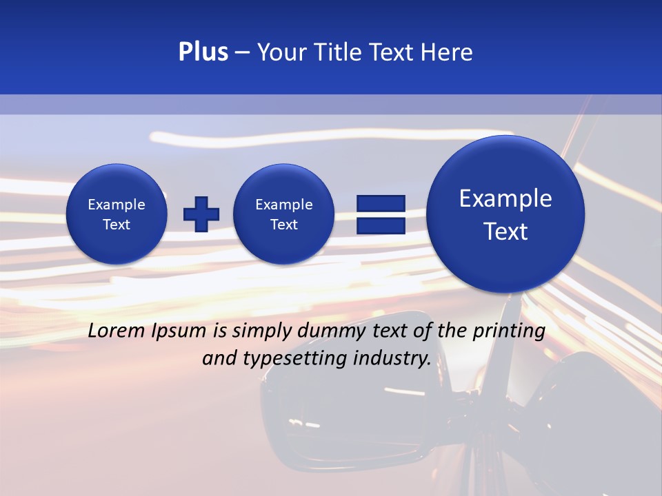 Movement Cityscape Racing PowerPoint Template