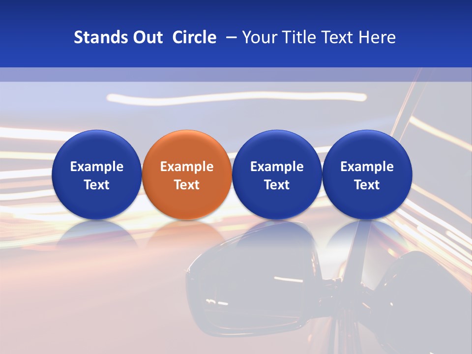 Movement Cityscape Racing PowerPoint Template