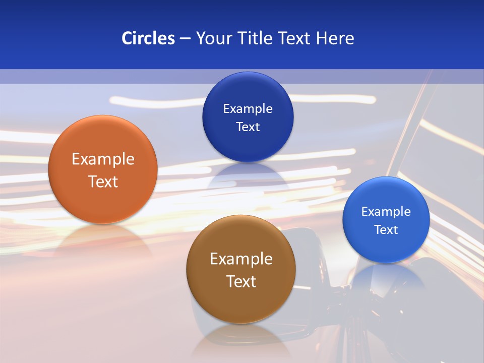 Movement Cityscape Racing PowerPoint Template