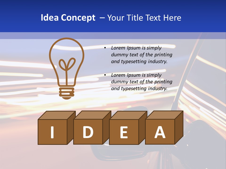 Movement Cityscape Racing PowerPoint Template