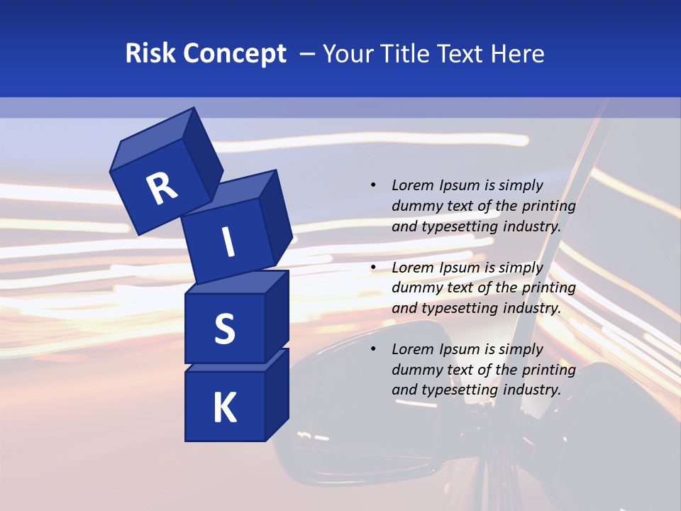 Movement Cityscape Racing PowerPoint Template