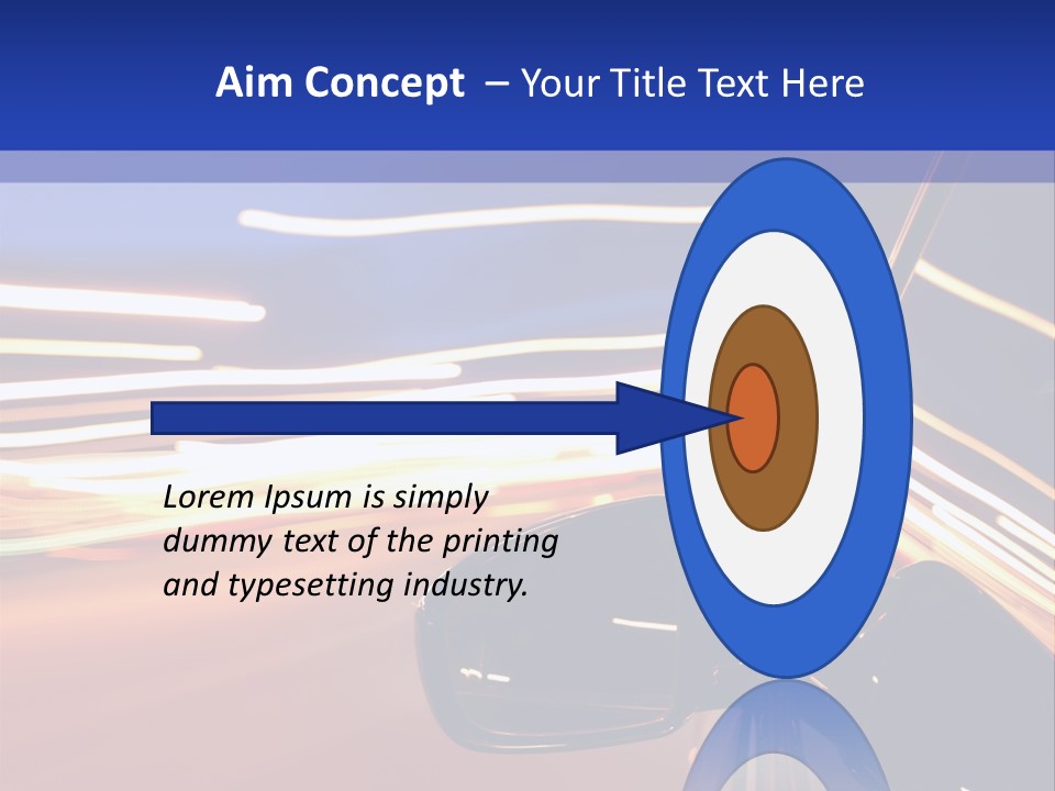 Movement Cityscape Racing PowerPoint Template