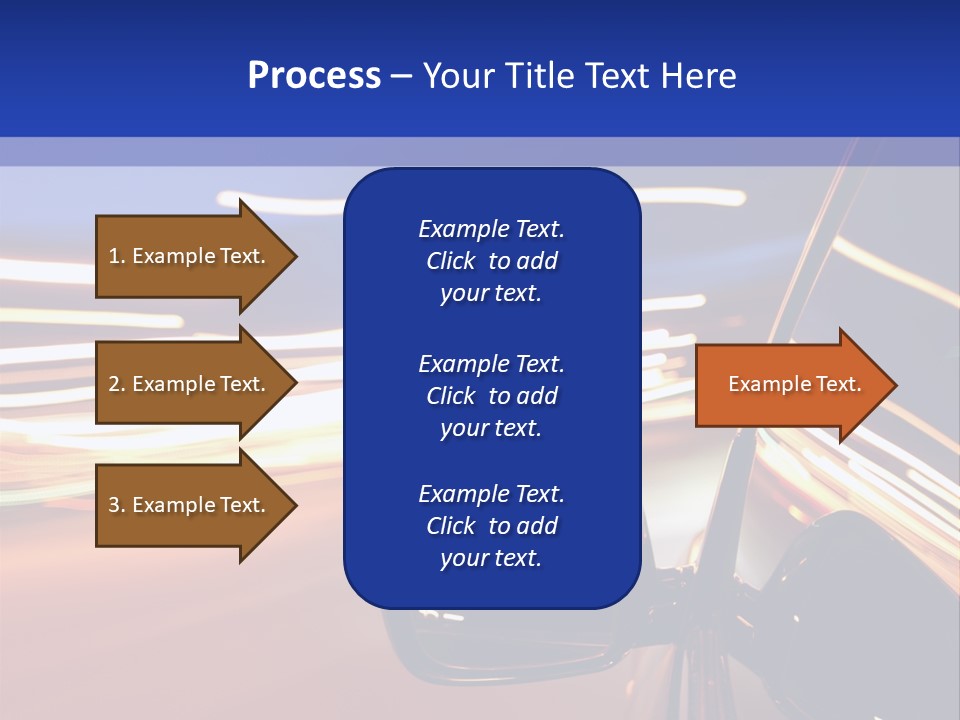 Movement Cityscape Racing PowerPoint Template