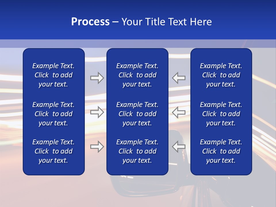 Movement Cityscape Racing PowerPoint Template